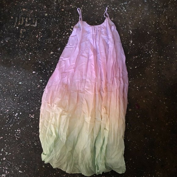 Olivia Rubin Aurora Dress Pastel Ombre Maxi Straps Revolve US 0 NWT $258 - Picture 7 of 9
